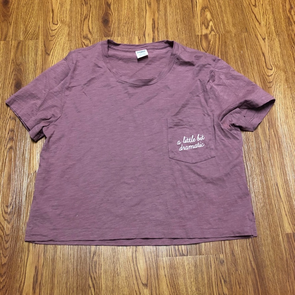 Short sleeve crop girlfriend tee